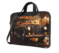 London Black Cab Laptop Bag 13 inch Portable Handbag, Safe Protective Inner Lining for Business Trip and Office Use