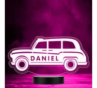 London Black Cab Taxi Colour Changing Led Lamp Personalised Gift Night Light | Personalised Gift For Home, Lamp Room Décor | Kids & Adults Night Lights With Name | Personalised Gift For Bedroom |