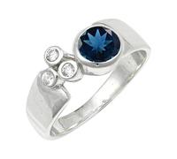 London Blue Topaz Stone Silver Plated Ring Women Jewelry C1152AT_P