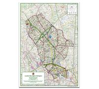 London Borough Map - Islington - Size A0-84.1 x 118.9cm - Paper Laminated