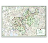 London Borough Map - Richmond Upon Thames - Size A0-84.1 x 118.9cm - Paper Laminated