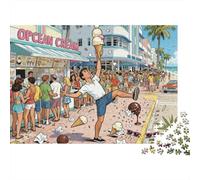 London Borough Market Cheese Pull Wooden Jigsaw Puzzle Waterproof 1000 Piece Puzzles for Adults Fun Challenging Games