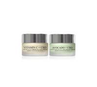Avocado Anti-Wrinkle Eye Cream 20ml + Vitamin C Anti-Aging Eye Cream 20ml London Botanical Laboratories Clear One Size