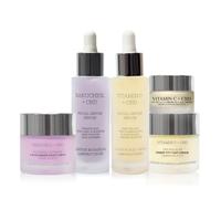 London Botanical Laboratories Bakuchiol Anti-Aging Serum, Vitamin C Face Lifting Serum, Vitamin C Skin Brightening Day Cream, Bakuchiol Anti-Aging Night Cream, Vitamin C Anti-Wrinkle Eye Cream In Clea