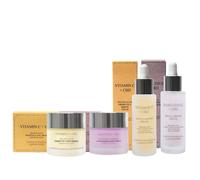 Bakuchiol Serum Anti-Aging 30ml + Vitamin C Serum Anti-Wrinkle 30ml+Vitamin C Day Cream Face Brightening 50ml+ Bakuchiol Anti-Aging Night Cream 50ml London Botanical Laboratories Clear One Size