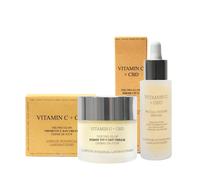CBD Vitamin C Anti-Aging Face Set THC Free London Botanical Laboratories White One Size