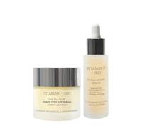 London Botanical Laboratories Cbd Vitamin C Anti-Aging Face Set Thc Free In White White One Size