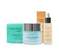 Hyaluronic Acid Day Anti-Aging Cream + Vitamin C Anti-Wrinkle Serum London Botanical Laboratories Clear One Size