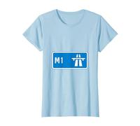 London Bound - Blue M1 Motorway Sign T-Shirt