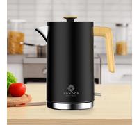 Electric Kettle, Stainless Steel London Boutique Black One Size