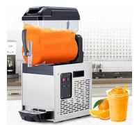 London Boutique 12L Commercial Slush Machine Slushie Maker Machine Frozen Drink Maker in Silver London Boutique Silver