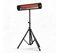 London Boutique 2KW Freestanding Patio Heater Garden Heater w/ Adjustable Height in Black London Boutique Black