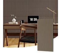 London Boutique 2PCS 120×60cm Wood Slat Acoustic Wall Panels Sound Absorbing Panels in Light Oak London Boutique Light Oak