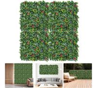 London Boutique 4 Pack Artificial Hedge Panels, 50X50Cm Trellis Panel, Garden Privacy Screen, Fence Screening