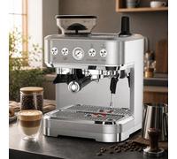 London Boutique Bean To Cup Coffee Machine, 15 Bar Espresso Maker With Grinder, 58 mm Portafilter, Pid Control, Steam Wand