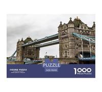 London Bridge 1000 Piece Impossible Puzzle for Adults & Families - Challenging Jigsaw Puzzles, Ultimate Family Activity & Mind Game Gift 70x50cm/1000pcs