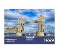 London Bridge 1000 Piece Impossible Puzzle for Adults & Families - Challenging Jigsaw Puzzles, Ultimate Family Activity & Mind Game Gift 38x26cm/1000pcs