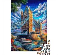 London Bridge 1000 Piece Jigsaw Puzzle with Whimsical Design - A Charming Challenge for Adults And Kids Age 14 Years Up70x50cm/1000pcs