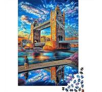 London Bridge 1000 Piece Jigsaw Puzzle with Whimsical Design - A Charming Challenge for Adults And Kids Age 14 Years Up52x38cm/1000pcs