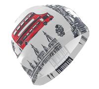 London Bridge Big Ben Swim Cap for Men Lightweight Cloth Cap for Pool Bathing Swimming Hat One Size