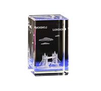 London Bridge Crystal Interior Sculpture - Glass Crafts 3D Statue Decor for Home - Unique Travel Souvenirs and Gift