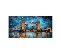 London Bridge Diamond Art Kits Adults Abstract Diamond Painting, Crystal Art Cross Stitch Embroidery Kit 24 x 48 in, Painting by Numbers with Colored Rhinestones, Room Decor Gifts for Women 2ZSH-3695