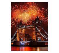 London Bridge Paint by Numbers Kit for Adults Landscape Acrylic Paint by Numbers 54 x 40 Inch, Canvas Painting Craft Kits for Wall Decor, Wall Art Painting for Home Decor Gifts for Women JLYH-6050