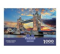 London Bridge Sunset Thick Cardboard Pieces Excellent for Training Memory, Concentration And Logical Thought Process 70x50cm/1000pcs