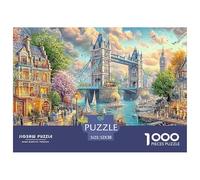 London Bridge SunsetUltimate Challenge Jigsaw Puzzles for Adults Conquer The 1000-Piece (Advanced) Impossible, Hard, And Difficult Challenging Puzzle Educational Games - This Is The Pinnacle Gift Jig