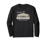 London, British Museum, Hand Drawing, England Long Sleeve T-Shirt