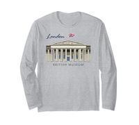 London, British Museum, Hand Drawing, England Long Sleeve T-Shirt