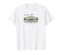 London, British Museum, Hand Drawing, England Value Graphic T-Shirt, Men, White, S