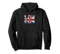 London Bubble Letters - Snowy Flag Style Pullover Hoodie