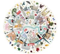 Gibsons Buildings of London Circular Jigsaw Puzzle (500 Pieces)