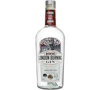 London Burning Gin 1666 - London Dry Gin 700 ml, 41% ABV - English Copper-Pot Gin with Juniper, Citrus & Warm Spice