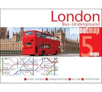 London Bus and Underground PopOut Map : Pocket-size, pop up map showing London's bus network and entire tube network (PopOut Maps)