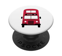 London Bus Design Iconic City Travel UK Gift PopSockets Adhesive PopGrip