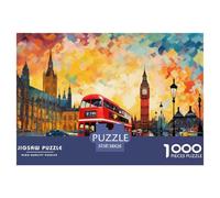 London Bus Scene Durable Construction Ideal Leisure Activity, Suitable for Improving Problem Solving Abilities 38x26cm/1000pcs