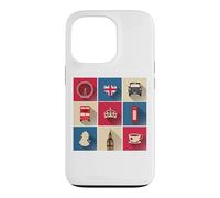 London Bus Skyline England Flag Union Jack Case for iPhone 13 Pro