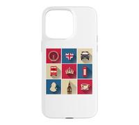 London Bus Skyline England Flag Union Jack Case for iPhone 15 Pro Max