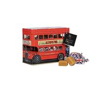 London Bus Souvenir Tin with Vanilla Fudge - Christmas Fudge Sweets Gift Box with Individually Wrapped Sweets - Novelty British Sweet Tin, London Souvenirs Gifts by The Silver Crane Company