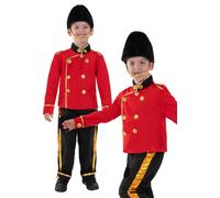 London Busby Guard Costume Boys Soldier Royal Fancy Dress Outfit Age 4-12