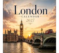 London Calendar 2027: 15 Month Planner | Scenic Destinations with Place Names