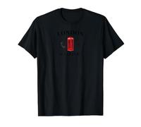London Calling, England, red Telephone Box, Drawing Value Graphic T-Shirt, Men, Black, M