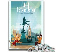 London City Travel History 2000 Piece Jigsaw Puzzles for Teenagers, Suitable for Ages 14 And Up Family Fun It Is Ideal As A Gift for The Whole Family 2000pcs(70x100cm)