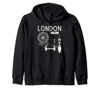 London City Travel Landmark England UK United Kingdom design Zip Hoodie