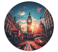 London Cityscape 1000 Piece Science Fiction Jigsaw Puzzle For Adults Challenging Game Stress Relief Puzzle Exercise The Memory of The Brain for Men, Women, Elders, Seniors 1000pcs (67.5x67.5cm)