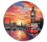 London Cityscape Jigsaw Puzzles Puzzle for Adults Kids. 1000 Pieces Impossible Challenge Toy Educational Game Home Decoration for Educational Games Gifts 1000pcs (67.5x67.5cm)
