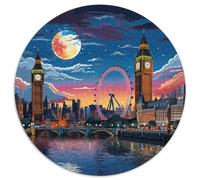 London Cityscape Jigsaw Puzzles Puzzle for Adults Kids. 1000 Pieces Whimsical Challenge Toy Educational Game Home Decoration for Adults& Kids Age 14 Years Up 1000pcs (67.5x67.5cm)
