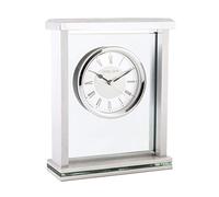 London Clock Silver Flat top Mantel Clock, 21 x 16.5 x 6cm